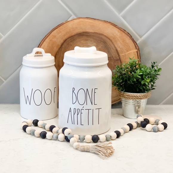 Rae Dunn Other - Rae Dunn BONE APETIT Large Dog Treat Canister